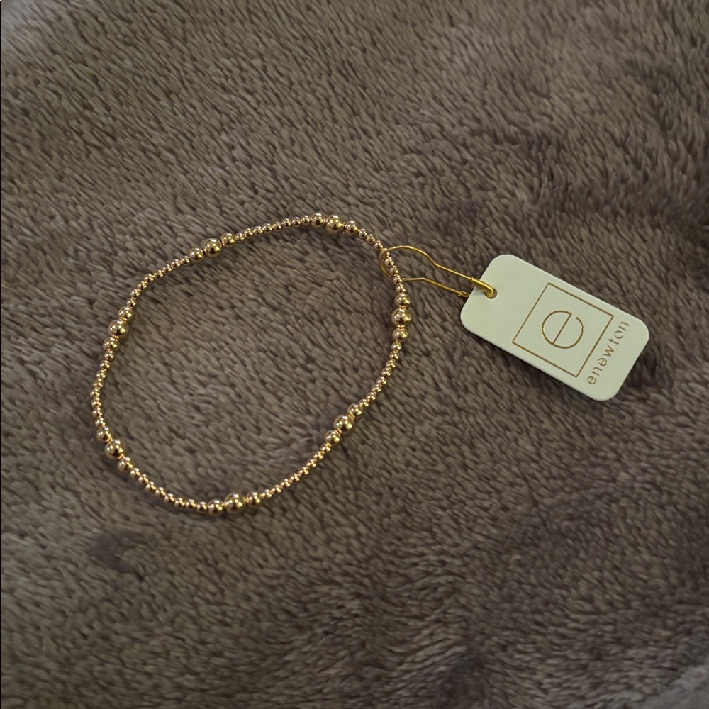 NWT Enewton - Purpose Gold 4mm Bead Bracelet - Picture 2 of 4